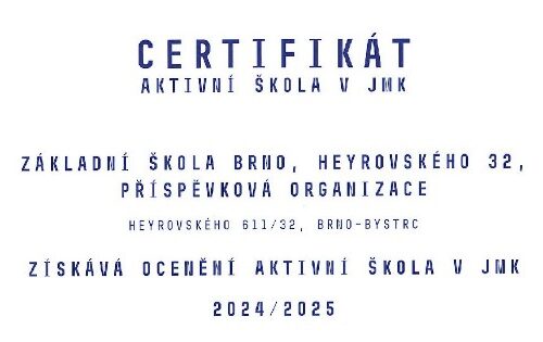 Aktivní škola v JMK